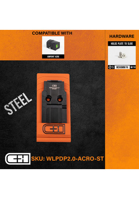 CH PRECISION WALTHER PDP 2.0 ACRO STEEL ASENNUSLEVY, #WLPDP2.0-ACRO-ST