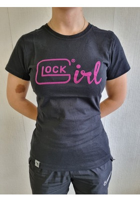 GLOCK T-SHIRT GIRL KA BLACK, SLIM FIT - M