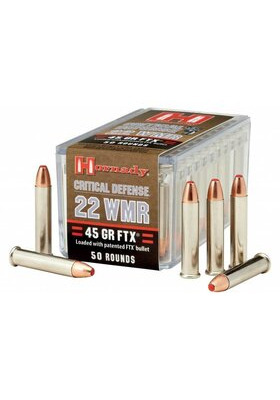 HORNADY 22 MAG CRITICAL DEFENSE FTX 45GR 2,93g 83200 50KPL/RASIA 132020