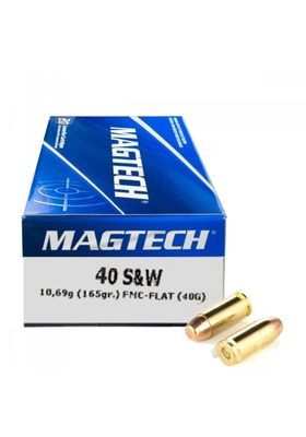 MAGTECH 40 S&W FMC FLAT 165GR, 40G