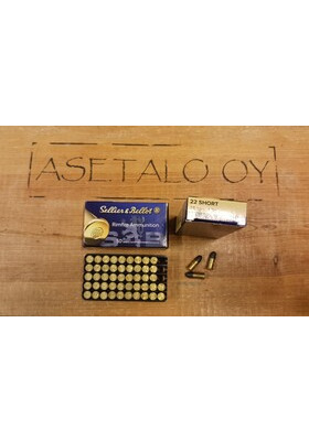 S&B .22 SHORT 1,8G/28,1GR LRN PATRUUNA 50/RASIA
