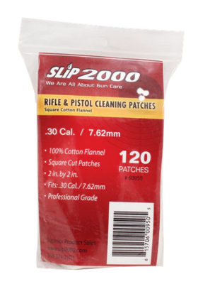 SLIP2000 GUN CLEANING PATCHES .30/7,62MM 2"X2"