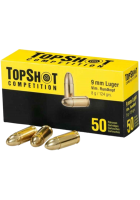 TOPSHOT 9MM LUGER FMJ 124GR 8G 