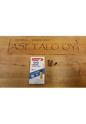 AGUILA 22LR SUPER COLIBRI SUBSONIC 20GR, 1,3G LUOTI, 590FPS 178 M/S PIENOISKIVÄÄRIN PATRUUNA
