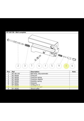 BT-36259 B&T EXTRACTOR PLUNGER TO BT-36257