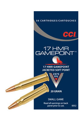 CCI .17HMR JSP 20GR GAME POINT 724M/S(0052/130810)