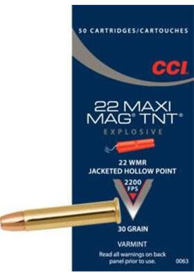 CCI 22WMR TNT 30GR 0063 JHP 670 M/S 1,95G 50 KPL/RASIA#130108