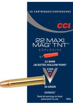 CCI 22WMR TNT 30GR 0063 JHP 670 M/S 1,95G 50 KPL/RASIA#130108