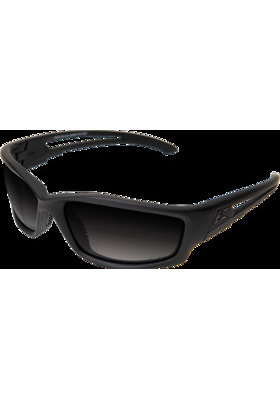 EDGE BLADE RUNNER SOFT TOUCH MATTE BLACK FRAME POLARIZED GRADIENT SMOKE LENSES