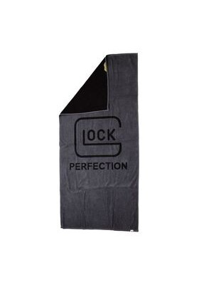 GLOCK BATH TOWEL GLOCK PERFECTION GREY/BLACK#31378 70 X 140 CM