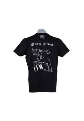GLOCK MIESTEN T-PAITA GEN5 ENGINEERING, MUSTA XXL 31709