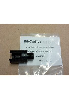 INNOVATIVE INDUSTRIES RUGER 10/22 THREAD ADAPTER 1/2X28"#RUG-1022THRAD..