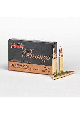PMC 223 REM BRONZE 55GR FMJBT-223A PATRUUNA