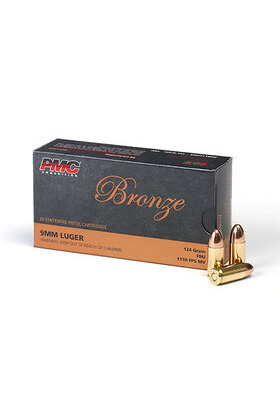 PMC 9MM-9G BRONZE 124gr FMJ PISTOOLIN PATRUUNA