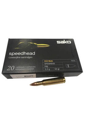SAKO 222 REM FMJ SPEEDHEAD 50 GR 3,2G K105G KIV PATRUUNA#C609105GSA10