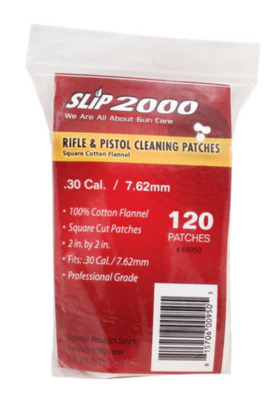 SLIP2000 GUN CLEANING PATCHES .30/7,62MM 2"X2"