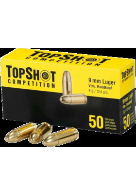 TOPSHOT 9MM LUGER FMJ 124GR 8G