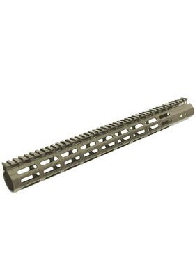 UTG PRO AR17" SUPER SLIM FREE FLOAT M-LOK RAIL SYSTEM FDE#MTU037SSMD
