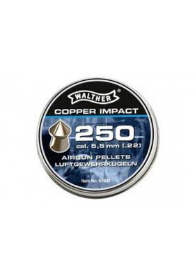 WALTHER COPPER IMPACT PONTED/WAISTED 5,5MM 250KPL/PKT#4.1935