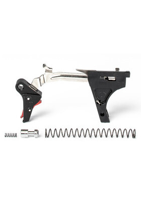 ZEV PRO FLAT FACE TRIGGER DROP-IN KIT GLOCK GEN1-3 9MMMUSTA/PUNAINEN