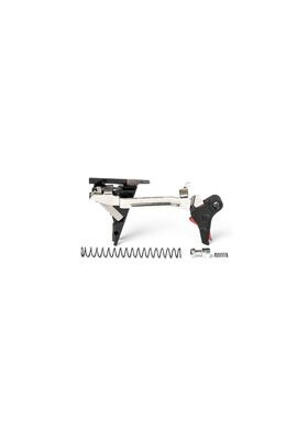 ZEV PRO FLAT FACE TRIGGER DROP-IN KIT GLOCK GEN4 9MMMUSTA/PUNAINEN