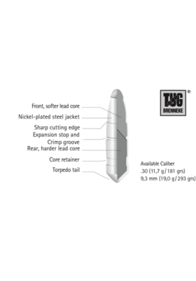 BRENNEKE 9,3MM (366 DIA) TUG LUOTI 19G/293GR #570335