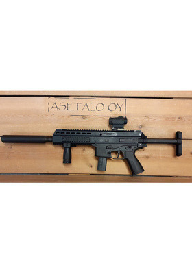B&T APC9-SUOMI CLASSIC KIVÄÄRI 9 MM PARA, BT-36013 TELEPERÄ SEKÄ AIMPOINT MICRO T-2! HUOM! BT OMILLA LIPPAILLA OLEVA MALLI.