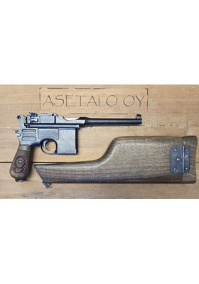 MAUSER C96 9MM NRO TARKKA + KOTELO KÄYT