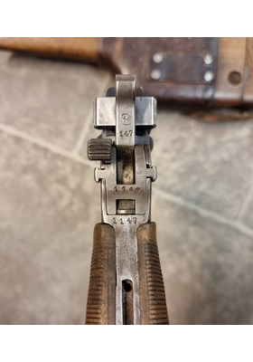 MAUSER C96 KAL 7,63 PISTOOLI VM. 1897 NROTARKKA (1147!) PERÄKOTELO ERI NRO