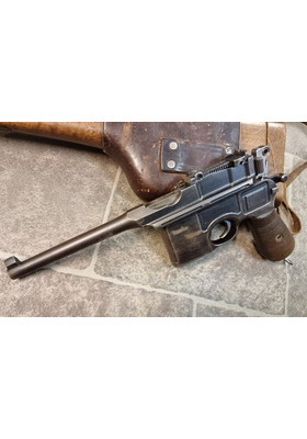 MAUSER C96 KAL 7,63 PISTOOLI VM. 1897 NROTARKKA (1147!) PERÄKOTELO ERI NRO