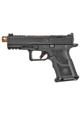 ZEV OZ9C ELITE 9X19 COMPACT BLACK SLIDE ,BRONZE THREADED BARREL #OZ9C-CPT-B-BRZ-TH