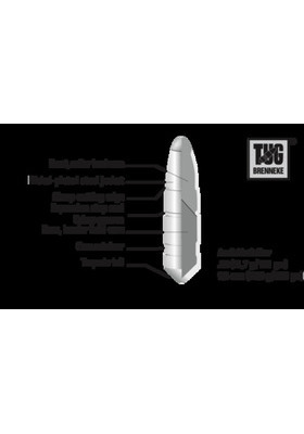 BRENNEKE 9,3x62 KIVÄÄRIN PATRUUNA 19G TUG LUOTI