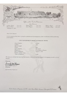 COLT M1911 RUSSIAN CONTRACT .45 ACP