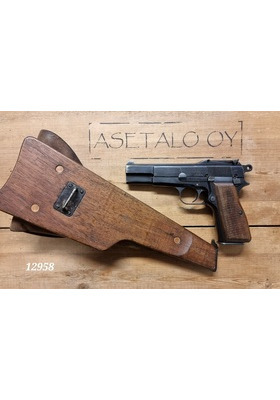 FN HP35 CAPITAN 9MM + PERÄLAUTA + KOTELO