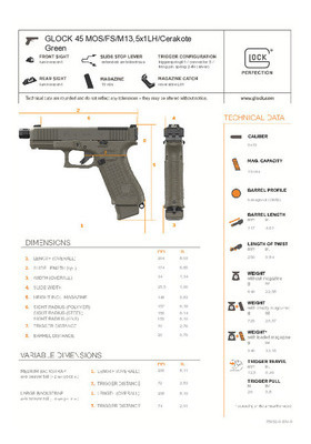 GLOCK M45 MOS HUNTER EDITION 9MM 75952