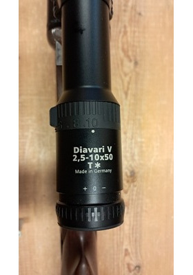 KRIEGHOFF PLUS 12/70-7X57R + ZEISS DIAVARI V 2,5-10X50 KUIN UUSI