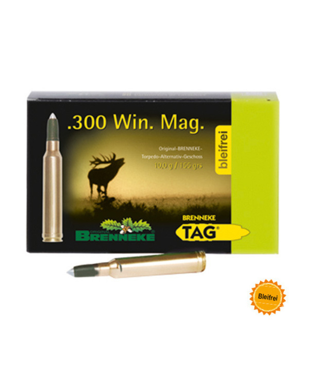 BRENNEKE 300 WIN MAG KIVÄÄRIN PATRUUNA TAG LUODILLA 10G. 091537