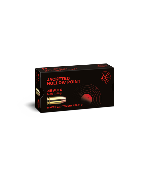 GECO 45 AUTO JHP 14,9G/230GR ERVA PATRUUNA 50 KPL/RASIA #R2317715