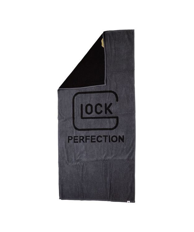 GLOCK BATH TOWEL GLOCK PERFECTION GREY/BLACK #31378 70 X 140 CM