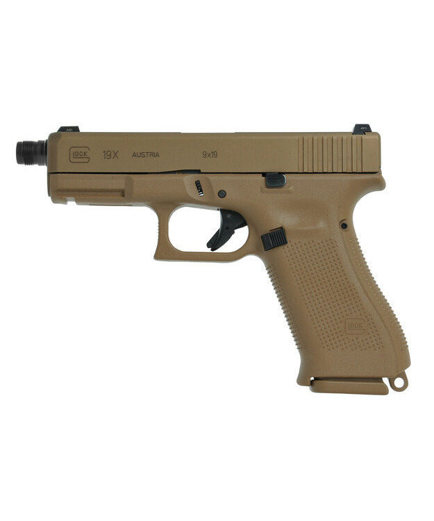 GLOCK M19X 13,5X1 LH KIERREPIIPULLA 9MM PISTOOLI 47242 (COYOTE)