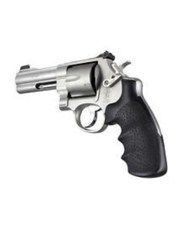 HOGUE 25000 S&W N ROUND BUTT RUBBER MONOGRIP