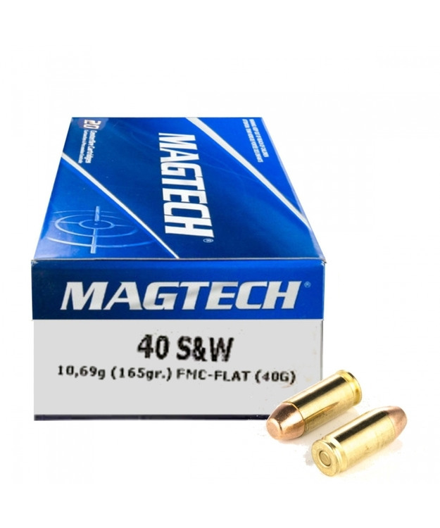 MAGTECH 40 S&W FMC FLAT 165GR, 40G