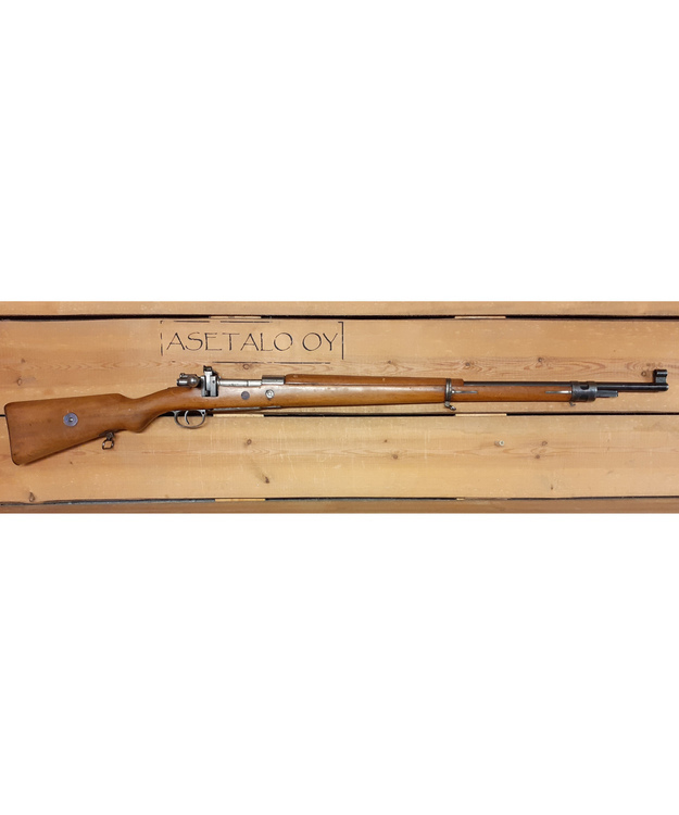 MAUSER AMBERG 7X57 KIVÄÄRI, KÄYT KOEMALLI 30 LAHDEN ASEPAJAN DIOPTERILLA