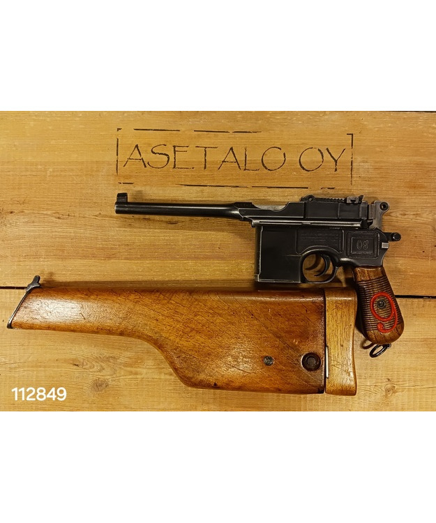 MAUSER C96 9MM NRO TARKKA + KOTELO KÄYT