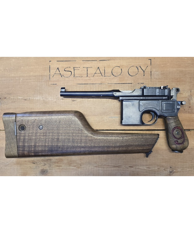 MAUSER C96 9MM NRO TARKKA + KOTELO KÄYT