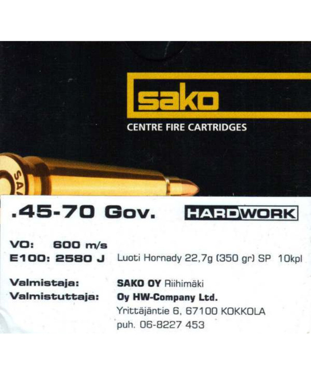 SAKO 45-70 GOVT 350GR SP (HW-HUNT)