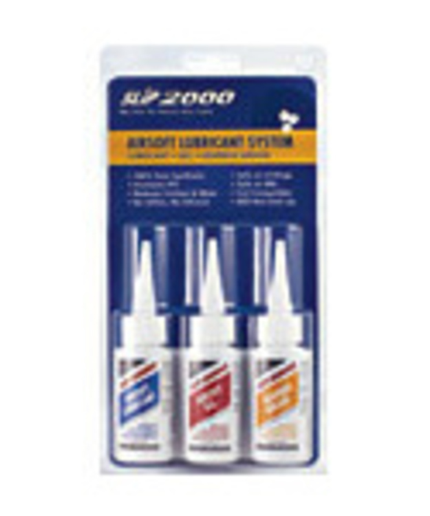 SLIP 2000 AIRSOFT KOLMIOSAINEN PUHDISTUSAINESARJA 1OZ/29,57ML 