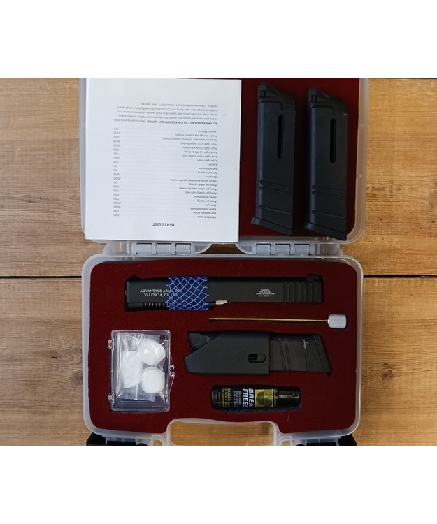 ADVANTAGE ARMS GLOCK 17 GEN 3 .22 LR VAIHTOSARJA KÄYT