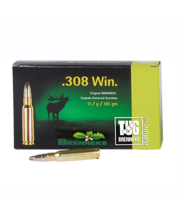BRENNEKE 308 WIN KIVÄÄRIN PATRUUNA 11,7G TUG LUOTI