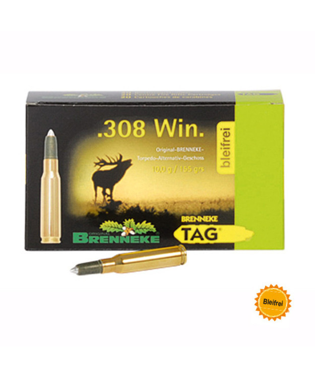 BRENNEKE 308 WIN KIVÄÄRIN PATRUUNA TAG LUODILLA 10G. 091037